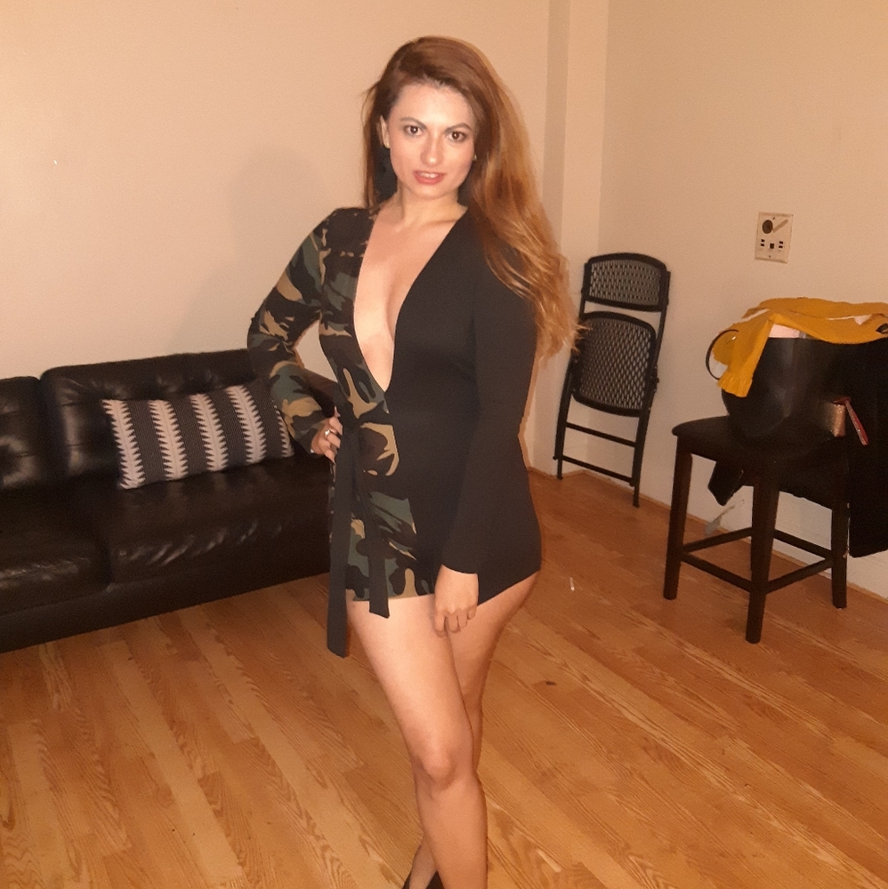 Green  & black 1 piece